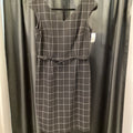 David Meister Windowpane Wool Cap DRESSES 6