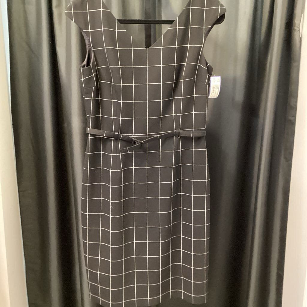 David Meister Windowpane Wool Cap DRESSES 6