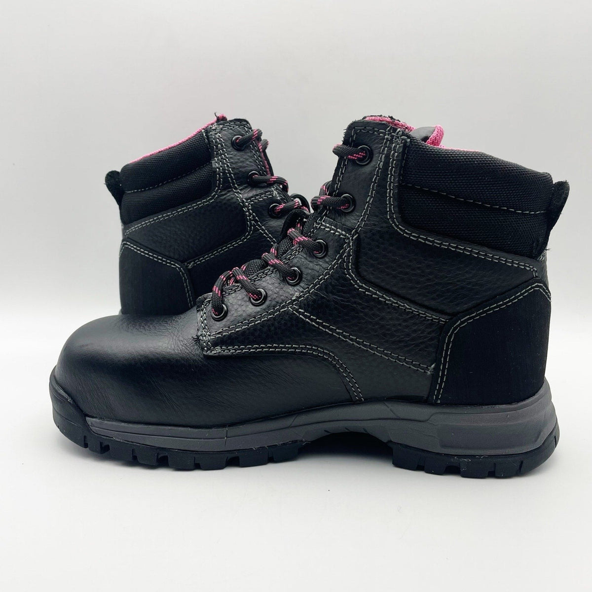 Wolverine Womens Piper Composite-Toe 6" Work Boots Size 7 M Black WP Leather NIB