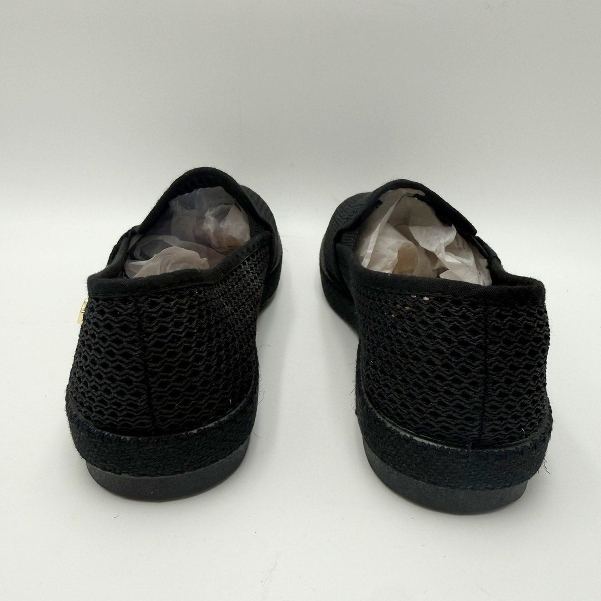 Rivieras Womens Classic Mesh Slip On Shoes Size 7.5 EU 38 Black NIB