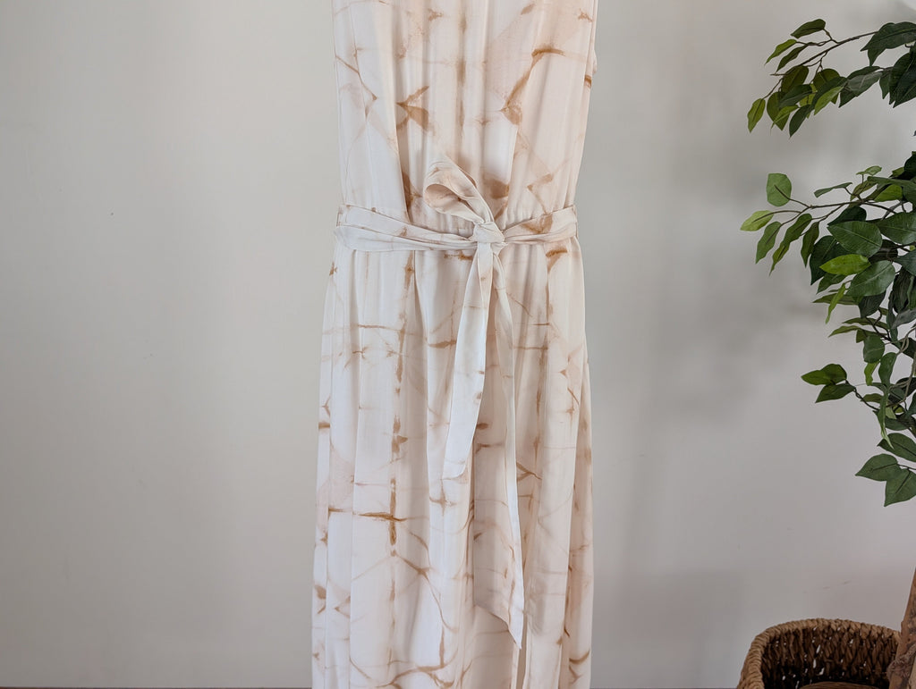 Anthropologie Belted Tie Dye Dress - M