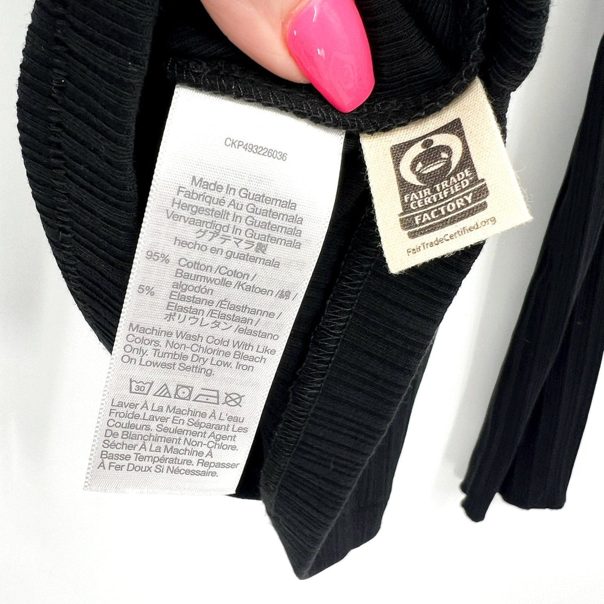 MADEWELL Women's Boat Neck Rib Top XS Jet BlackLong Sleeve NS805 NWT