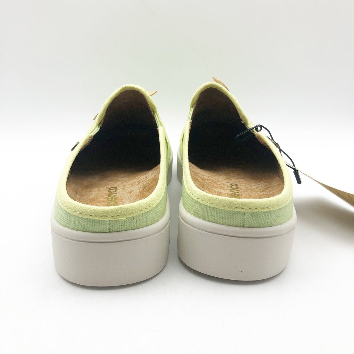 Spenco Womens Audrey Casual Slides Size 7.5 Green Slip On Sneaker Mules NIB