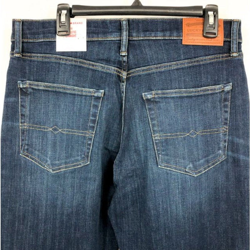 LUCKY BRAND Men's 410 Athletic Straight Jeans Size 38x32 Blue Royce Stretch NWT