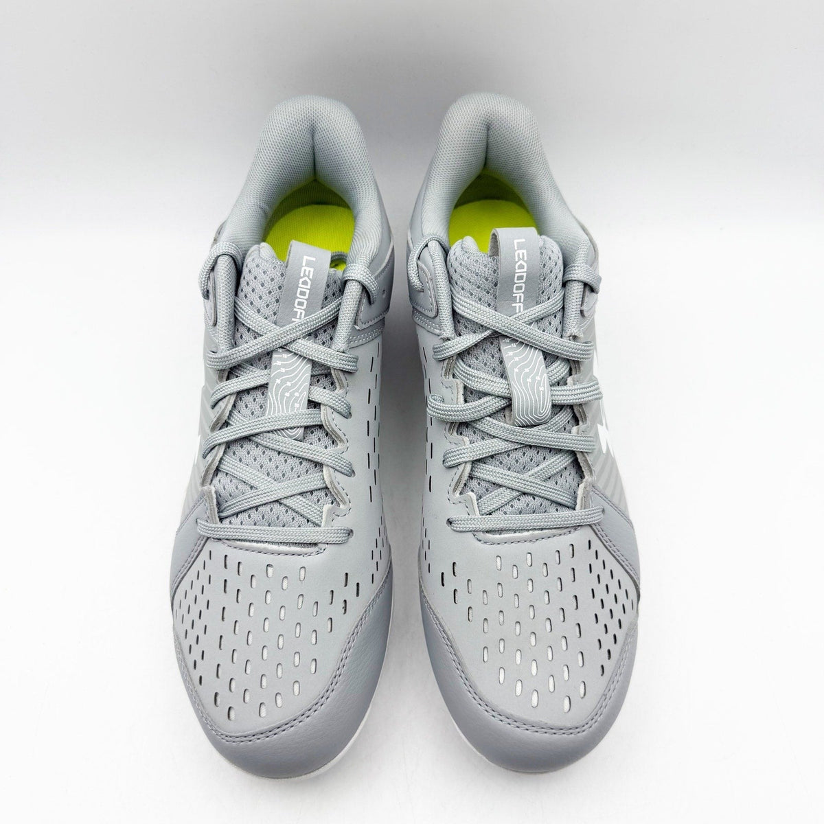 Under Armour Mens Leadoff Low RM Molded Baseball Cleats Size 13 Grey White NWOB