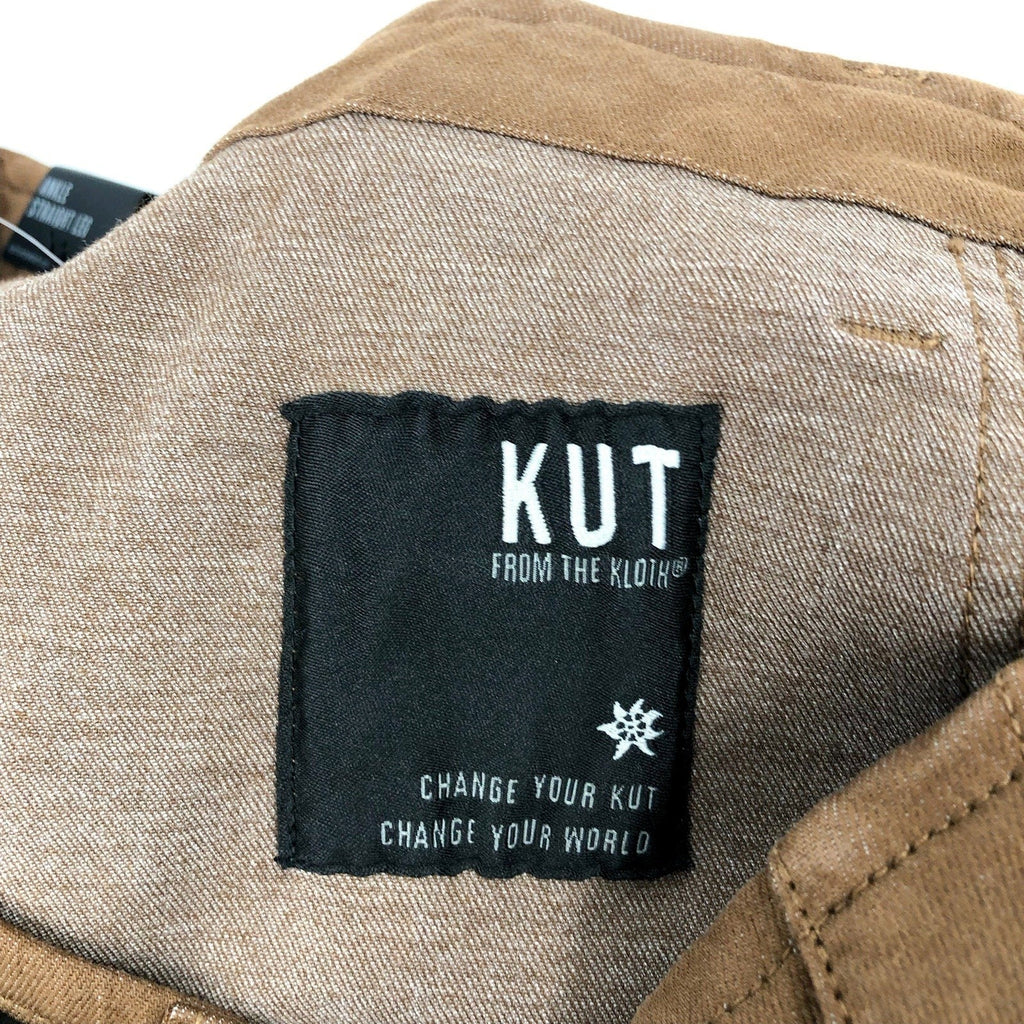 KUT FROM THE KLOTH Cargo Pants Size 12 Brown Autumn Ankle Straight Leg NWT