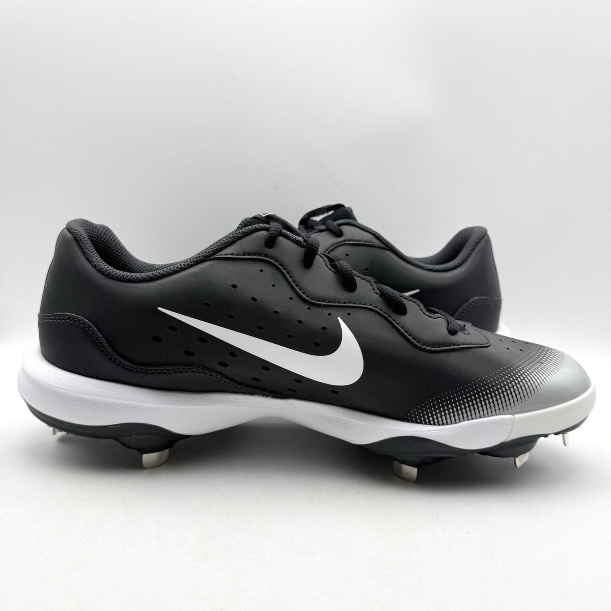 Nike Mens Alpha Huarache Varsity 4 Baseball Cleats Size 13 Black Grey Metal NWOB