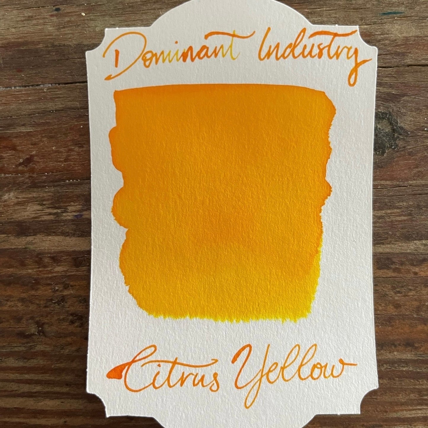 Dominant Industry Citrus Yellow Ink