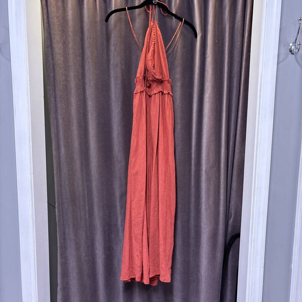 Lush Tie Neck Wide Leg JUMPSUITS S
