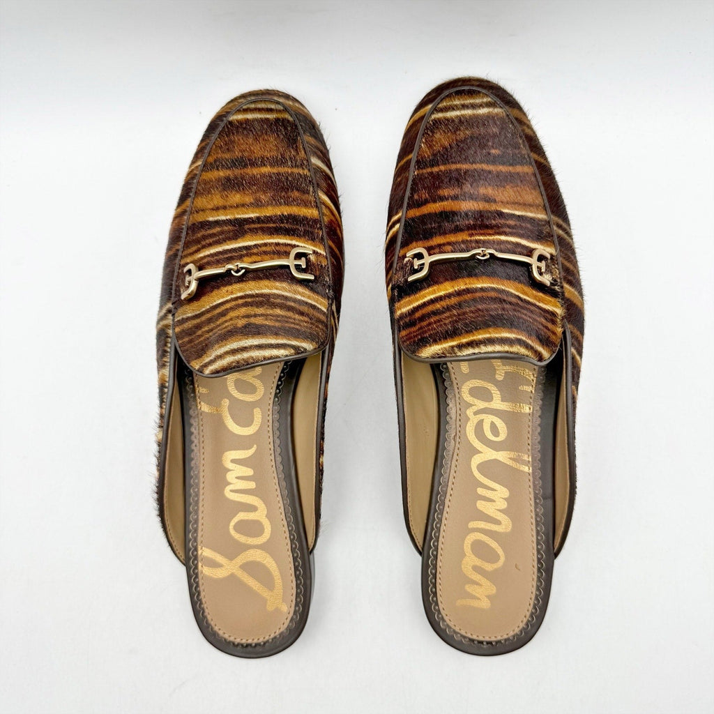 Sam Edelman Womens Linnie Bit Mule Size 7 M Brown Multcolor Calf Leather NIB