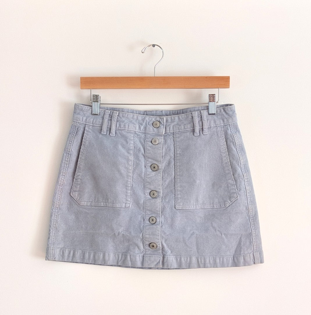 American Eagle Outfitters Corduroy Super Hi-Rise A-Line Mini Skirt - 8