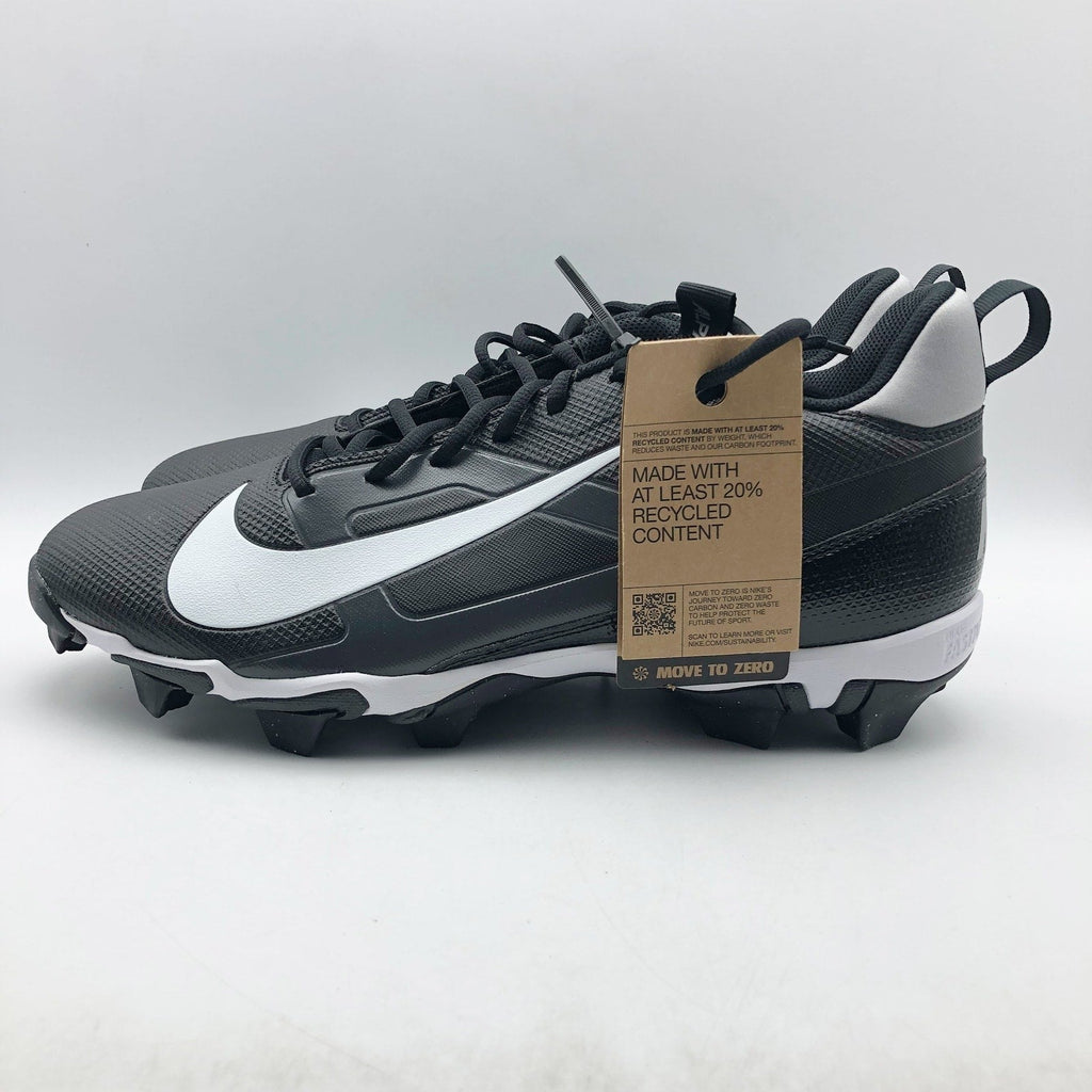Nike Men's Alpha Menace 4 Shark Football Cleats Size 11.5 Black Grey White NWOB