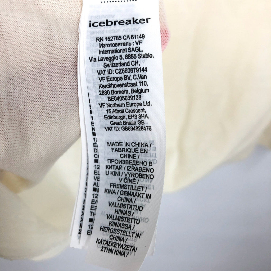 ICEBREAKER Women's Merino 150 Siren Long Sleeve Sweetheart Top XL Snow Cream NWT