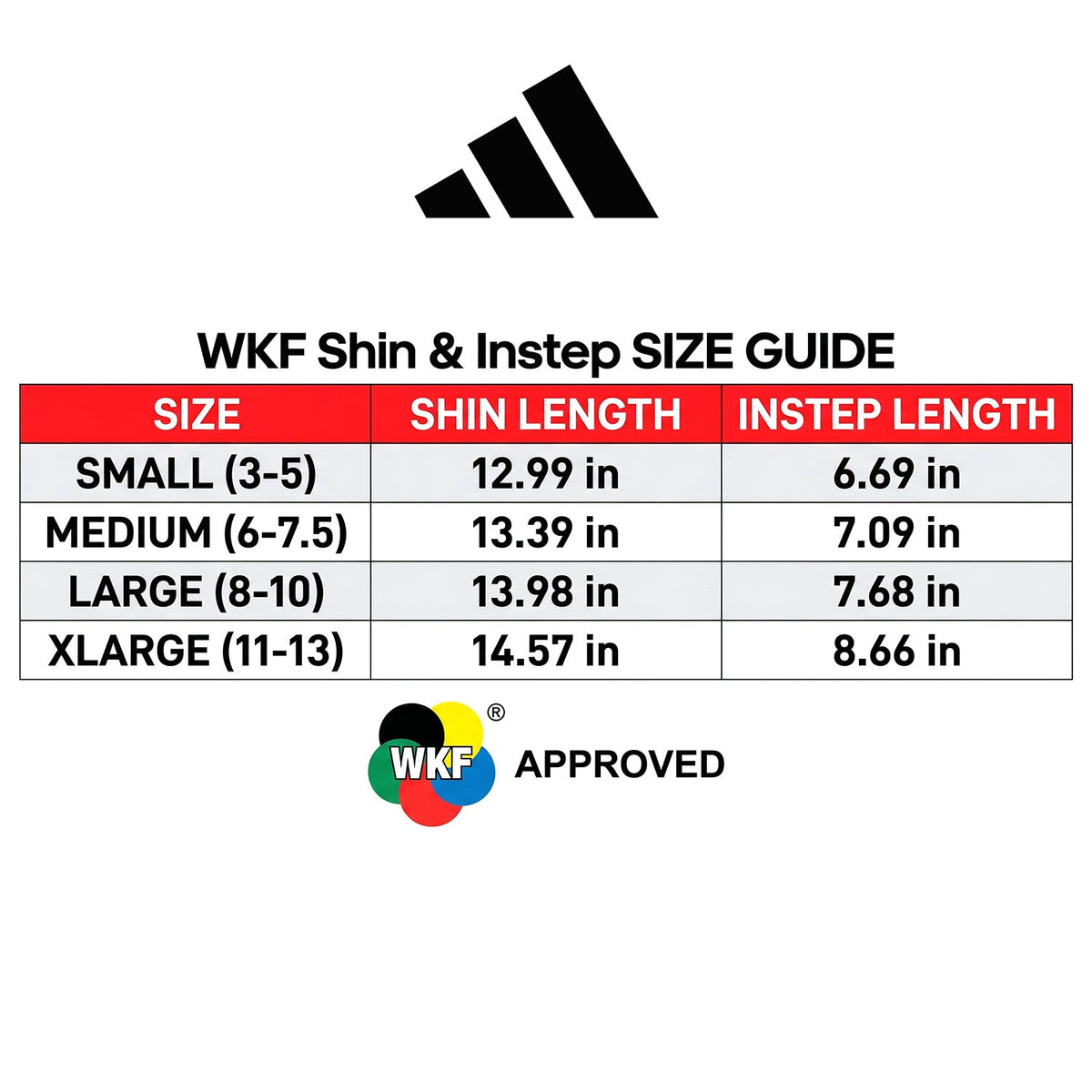 adidas Karate WKF Approved Shin & Instep Protector
