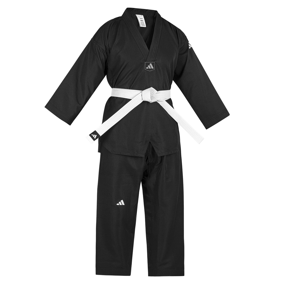 adidas Taekwondo Student Uniform--White, Black, Red/Black, Blue/Black, Poom Trim