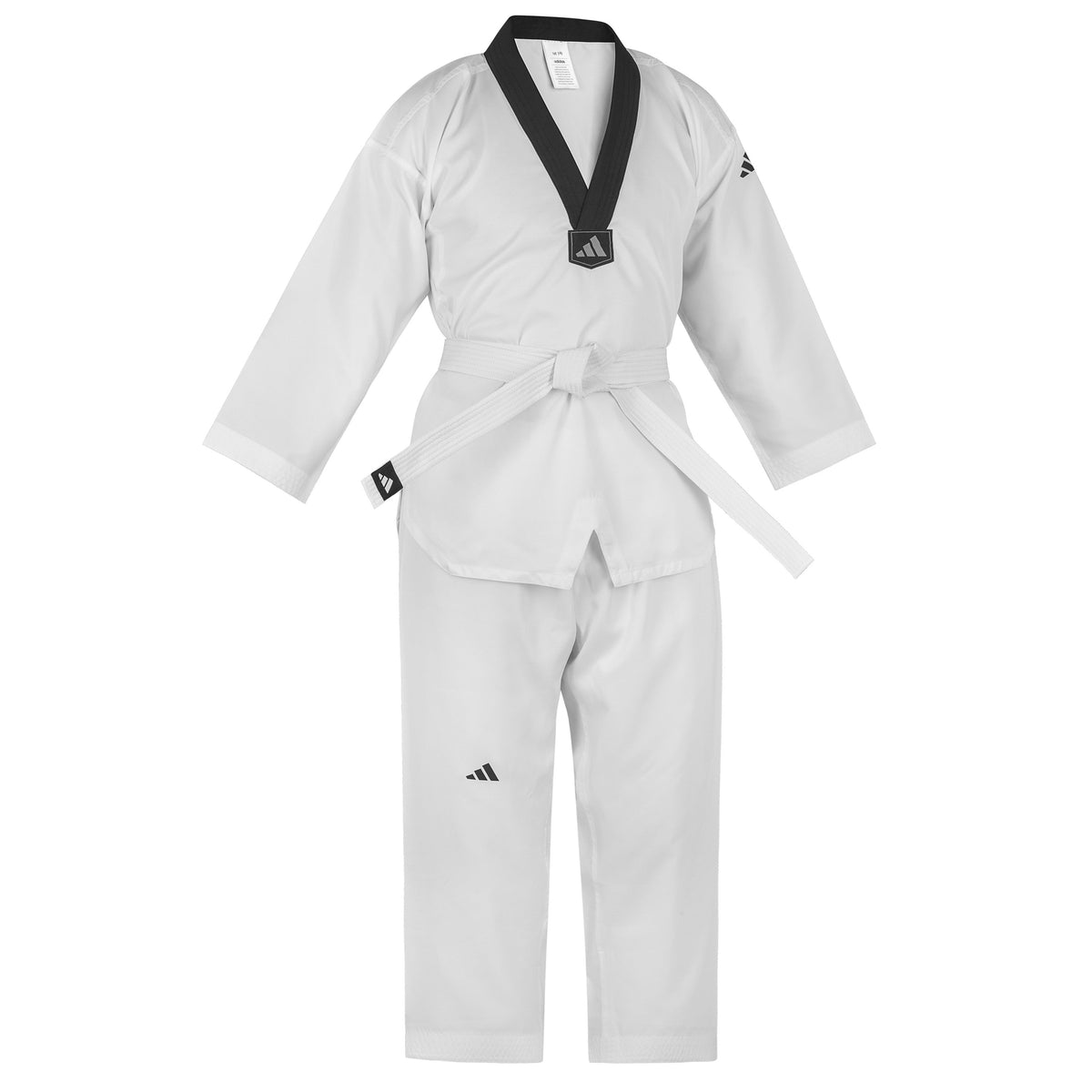 adidas Taekwondo Student Uniform--White, Black, Red/Black, Blue/Black, Poom Trim