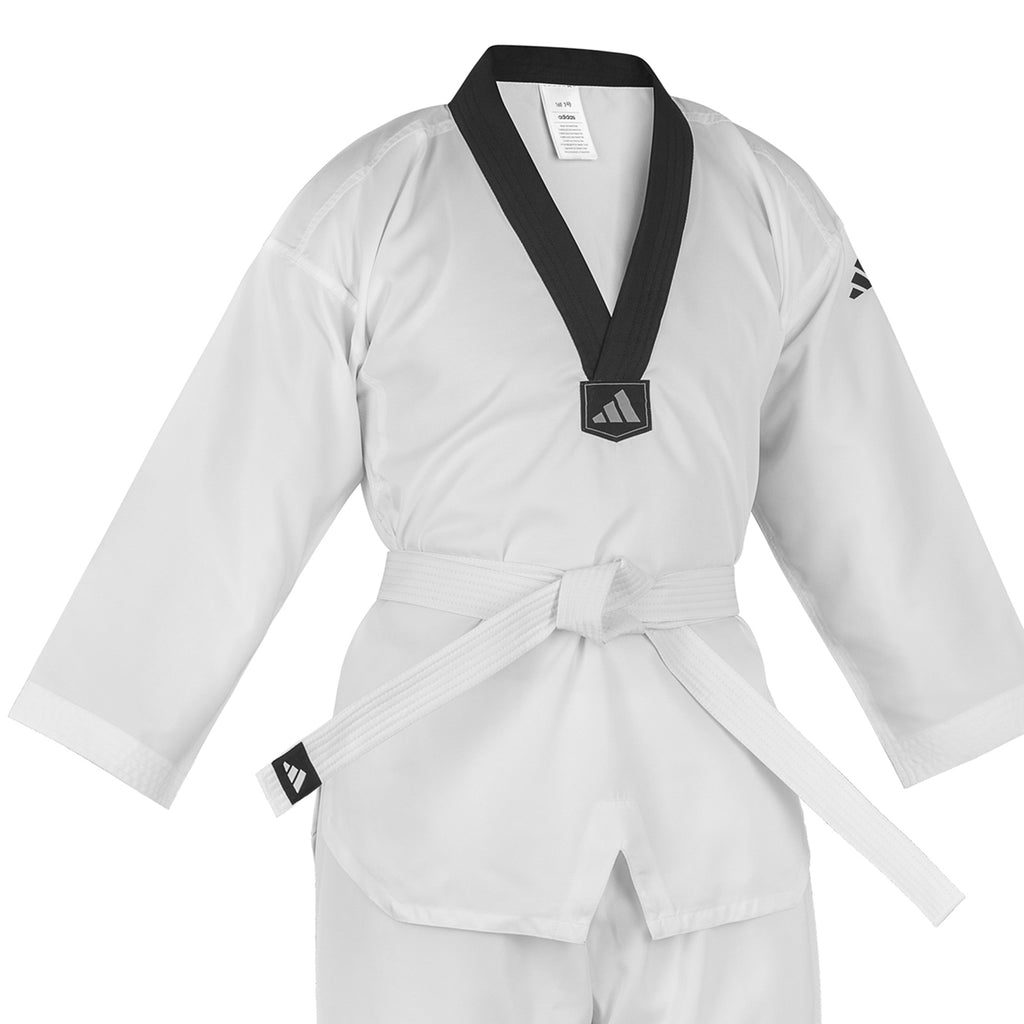 adidas Taekwondo Student Uniform--White, Black, Red/Black, Blue/Black, Poom Trim