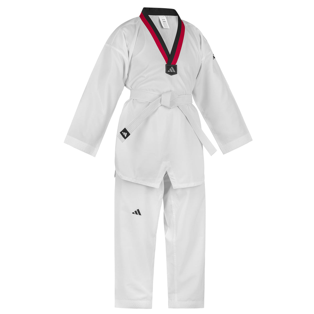 adidas Taekwondo Student Uniform--White, Black, Red/Black, Blue/Black, Poom Trim