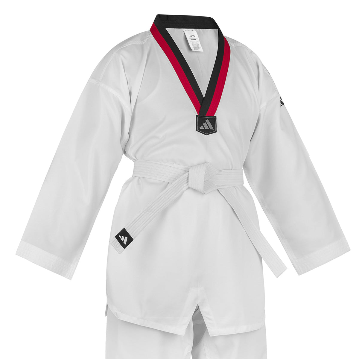 adidas Taekwondo Student Uniform--White, Black, Red/Black, Blue/Black, Poom Trim