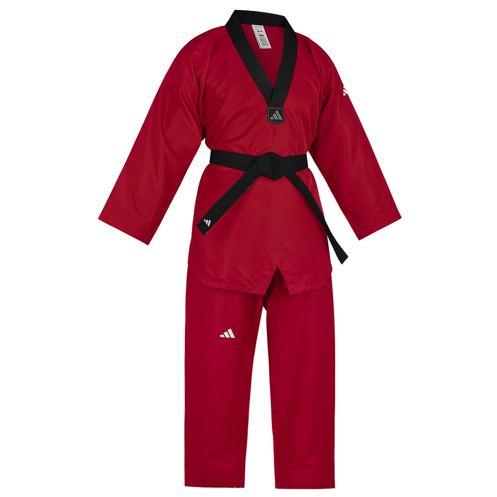 adidas Taekwondo Student Uniform--White, Black, Red/Black, Blue/Black, Poom Trim