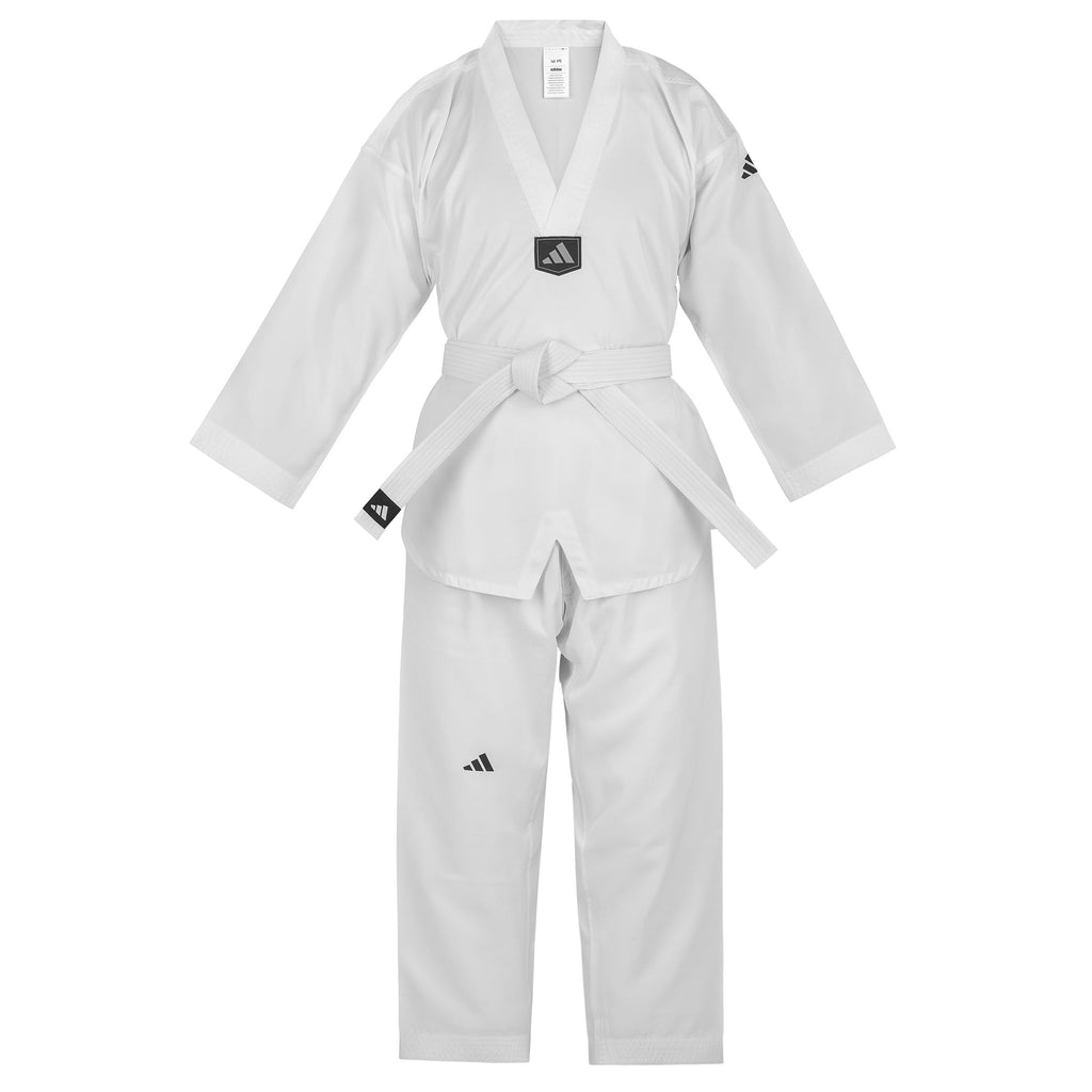 adidas Taekwondo Student Uniform--White, Black, Red/Black, Blue/Black, Poom Trim