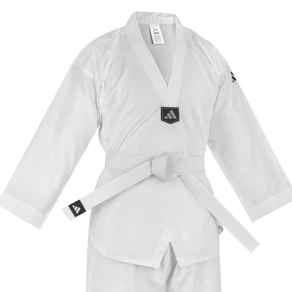 adidas Taekwondo Student Uniform--White, Black, Red/Black, Blue/Black, Poom Trim