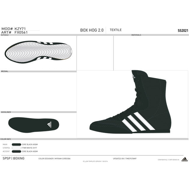 adidas Box Hog 2 Boxing Shoes