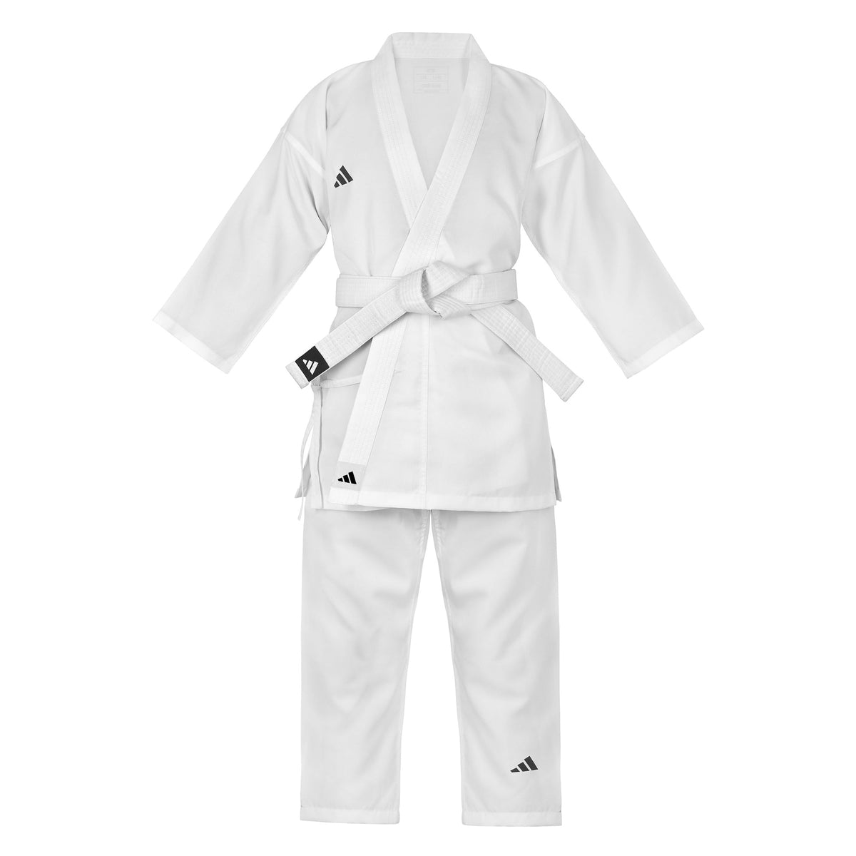 adidas White Karate Student Uniform Ultralight, Traditional Crossover, K150 (NON WKF Approved)