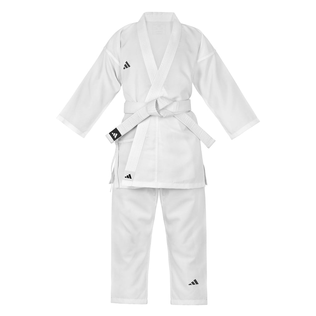 adidas White Karate Student Uniform Ultralight, Traditional Crossover, K150 (NON WKF Approved)