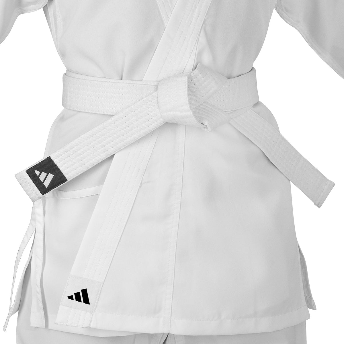 adidas White Karate Student Uniform Ultralight, Traditional Crossover, K150 (NON WKF Approved)