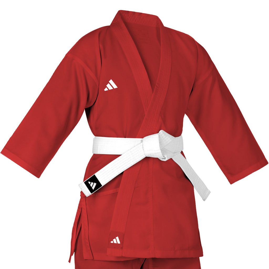 adidas Red Karate Student Uniform Ultralight, Traditional Crossover, K150