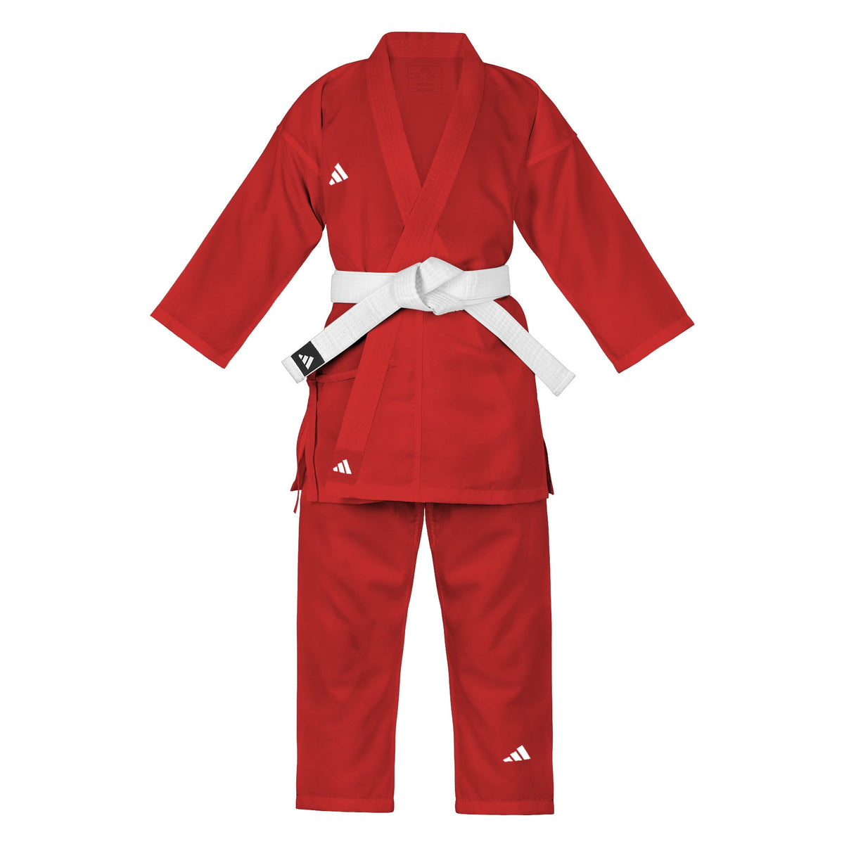 adidas Red Karate Student Uniform Ultralight, Traditional Crossover, K150