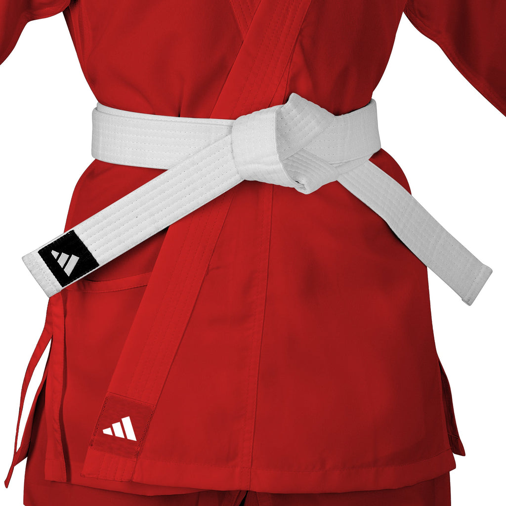 adidas Red Karate Student Uniform Ultralight, Traditional Crossover, K150