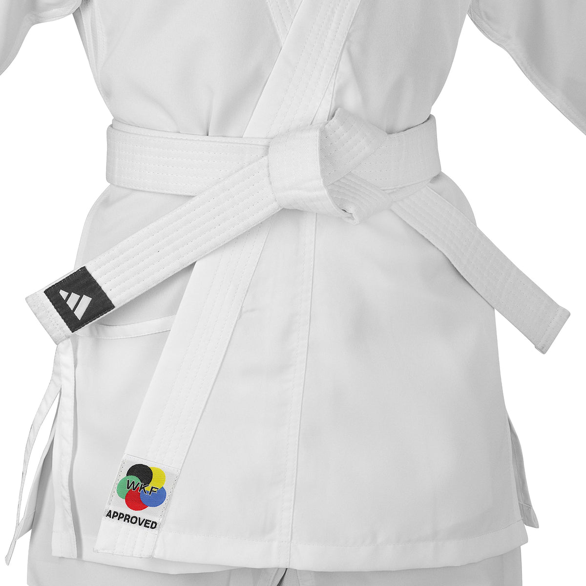 adidas White Karate Student Uniform Ultralight, Traditional Crossover, WKF Approved, K150
