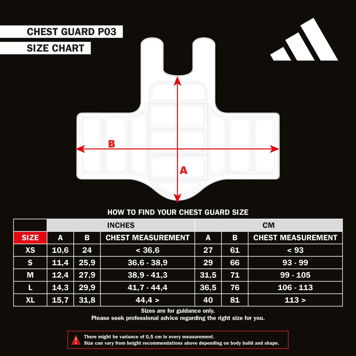 adidas Karate Chest Guard WKF Approved