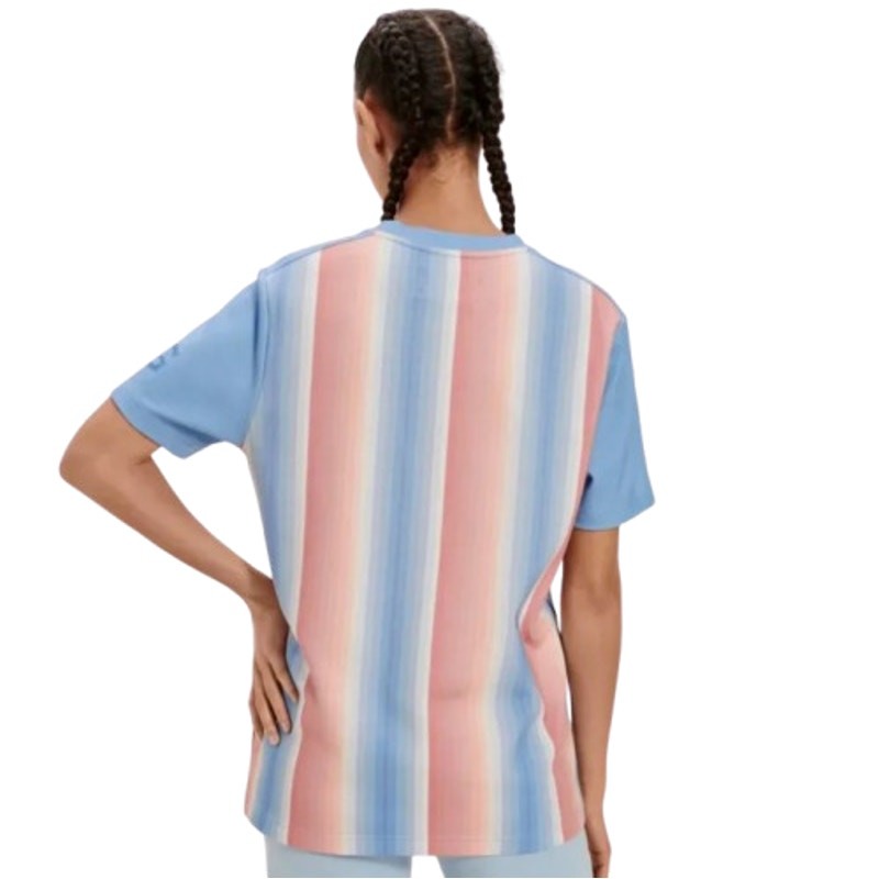 UGG UNISEX Pride Logo Equality Tee XXS Blue Multi Stripe Short Sleeve NWT