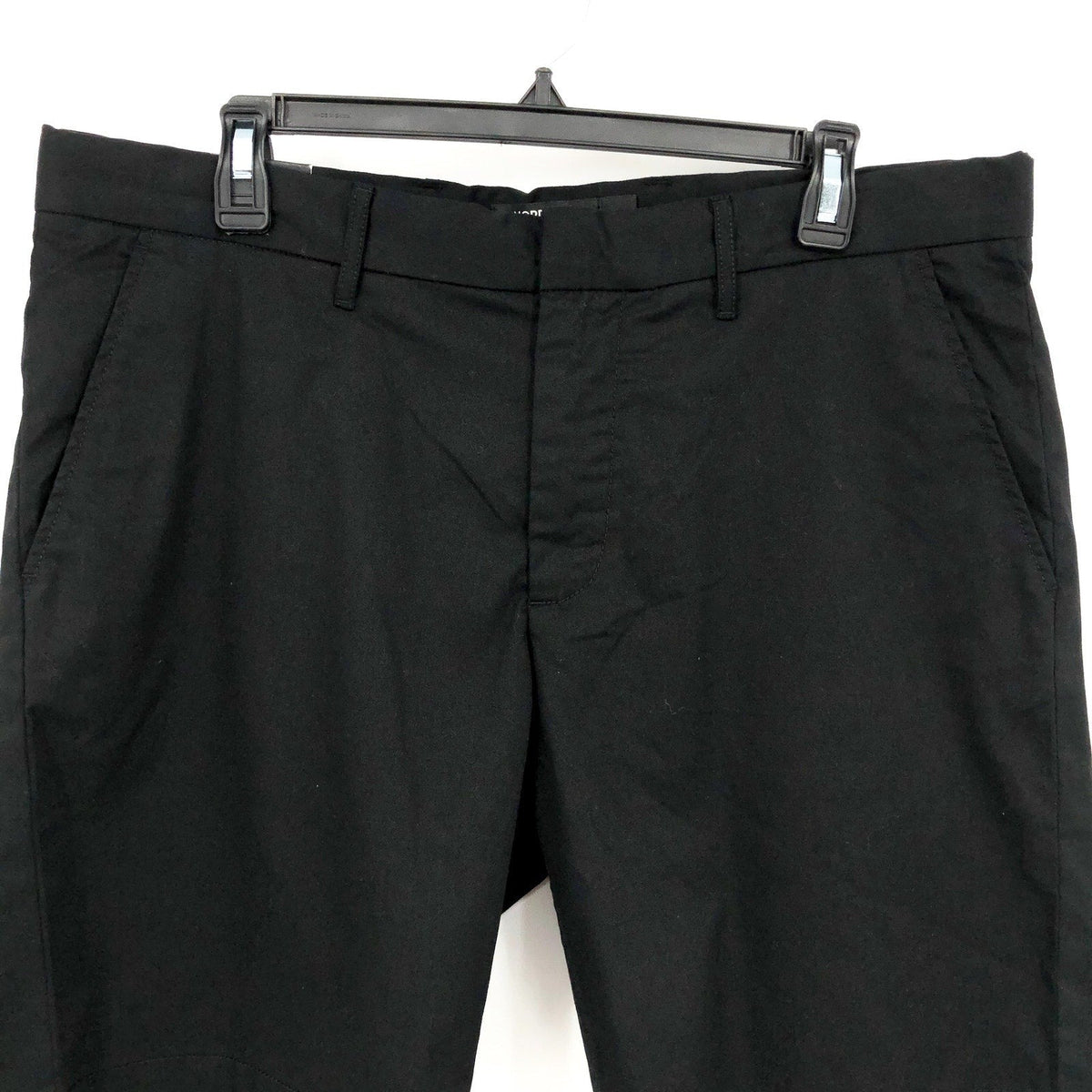 NORDSTROM Men's Tech Smart Slim Fit Chino Shorts SIZE 36 Black Coolmax NWT