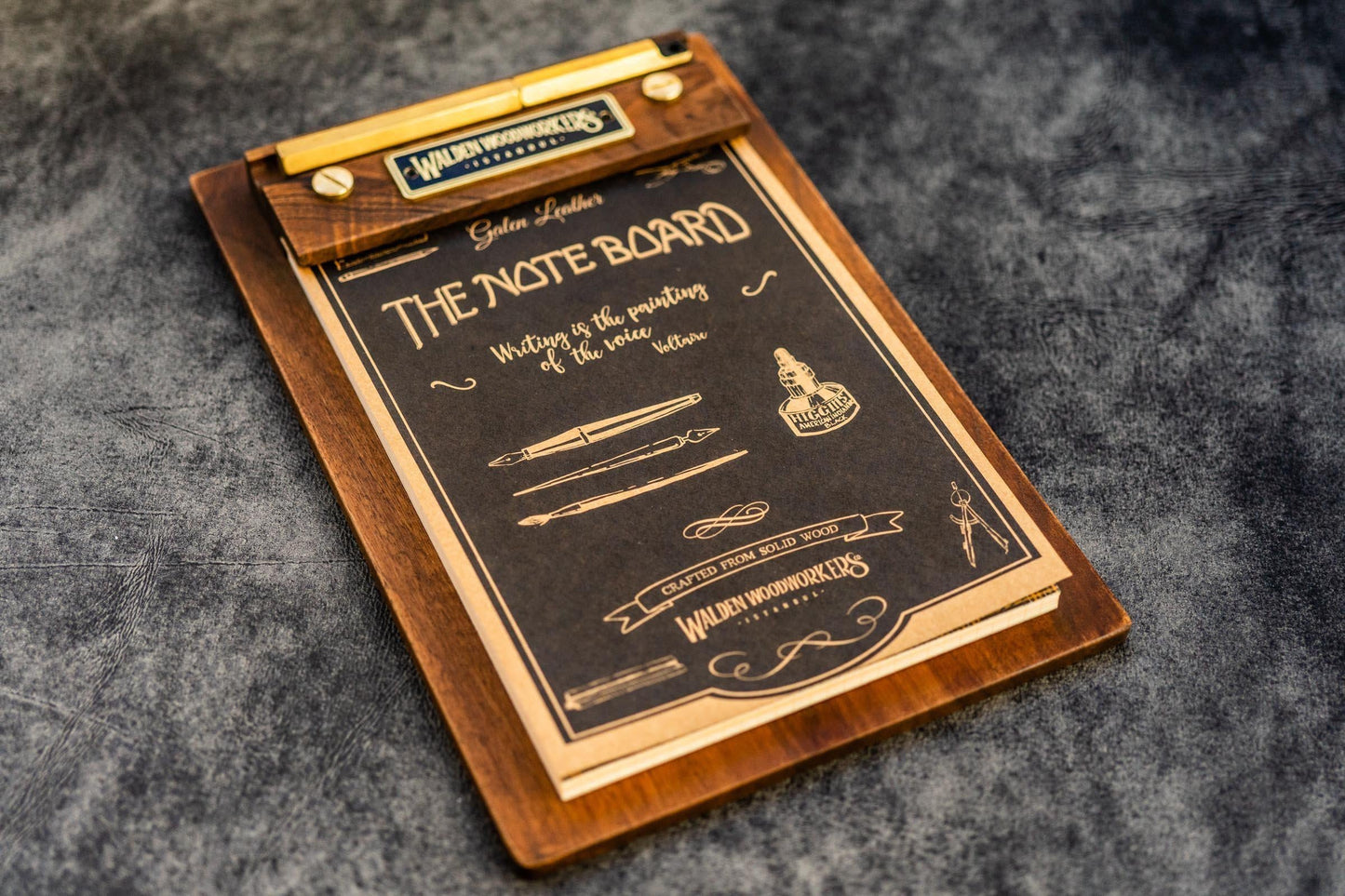 The Note Board - Wooden Rhodia Notepad Holder - Walnut