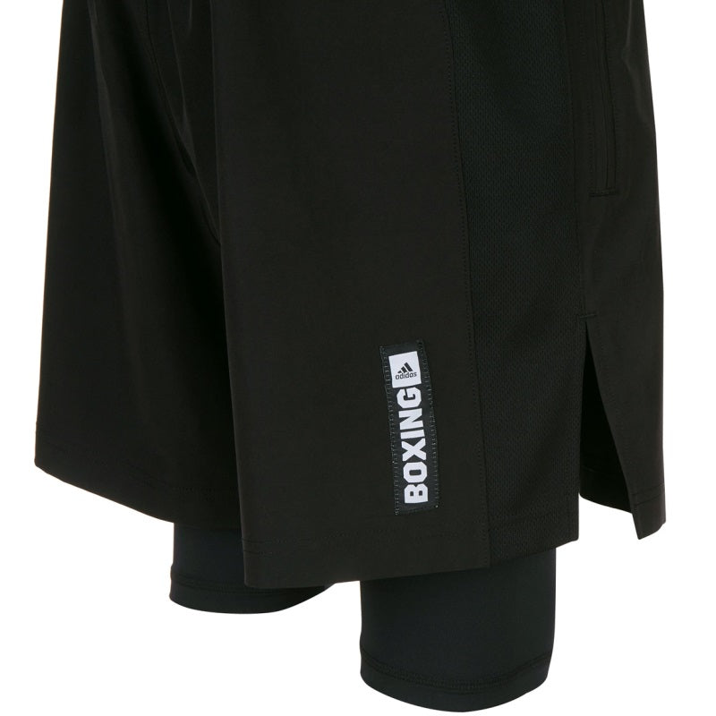 adidas Boxwear Tech Shorts with Thigh Length Inner Lining