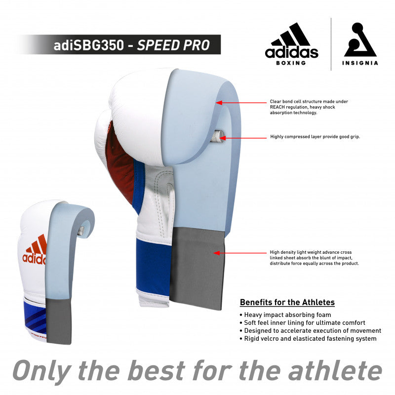 adidas Adi-Speed 350 Pro Boxing and Kickboxing Gloves