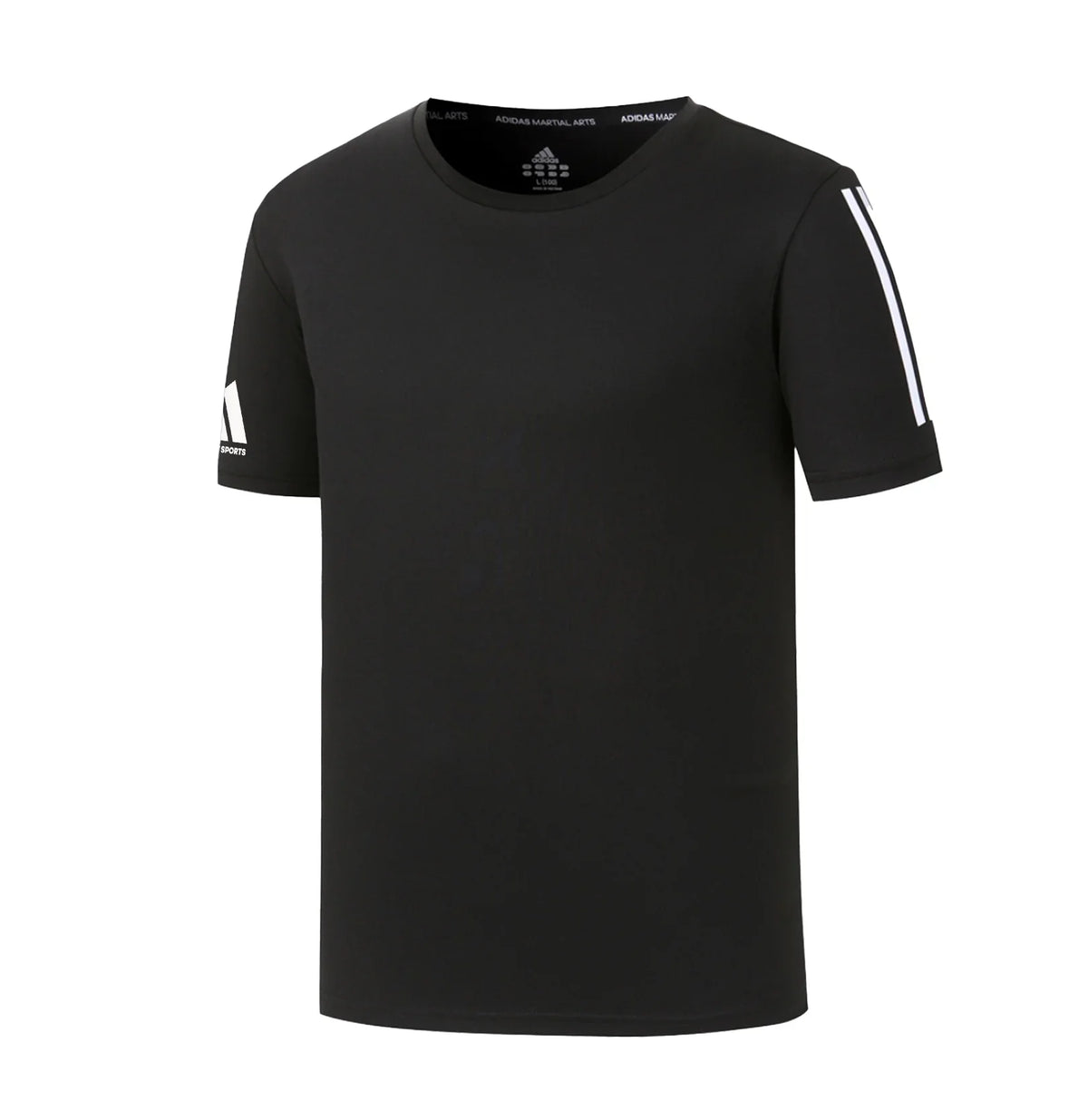 adidas Combat Sports Performance DriFit Tee with 3 Stripes