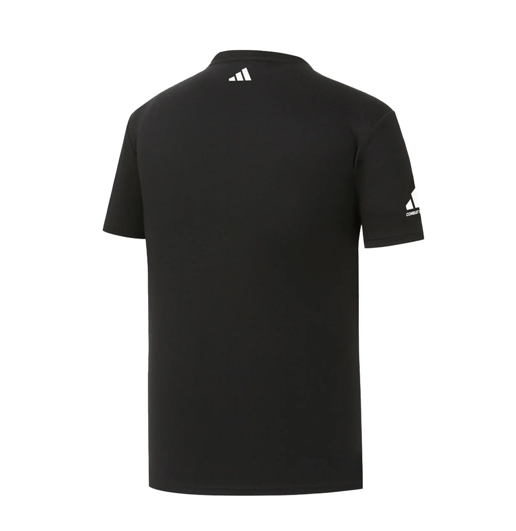 adidas Combat Sports Performance DriFit Tee with 3 Stripes