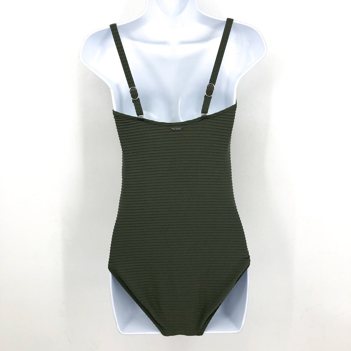 SEA LEVEL SWIM Spinnaker U Bar Bandeau One Piece Swimsuit Size 12 Green NWT