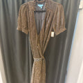 Draper James Midi Metallic SS Wrap DRESSES S