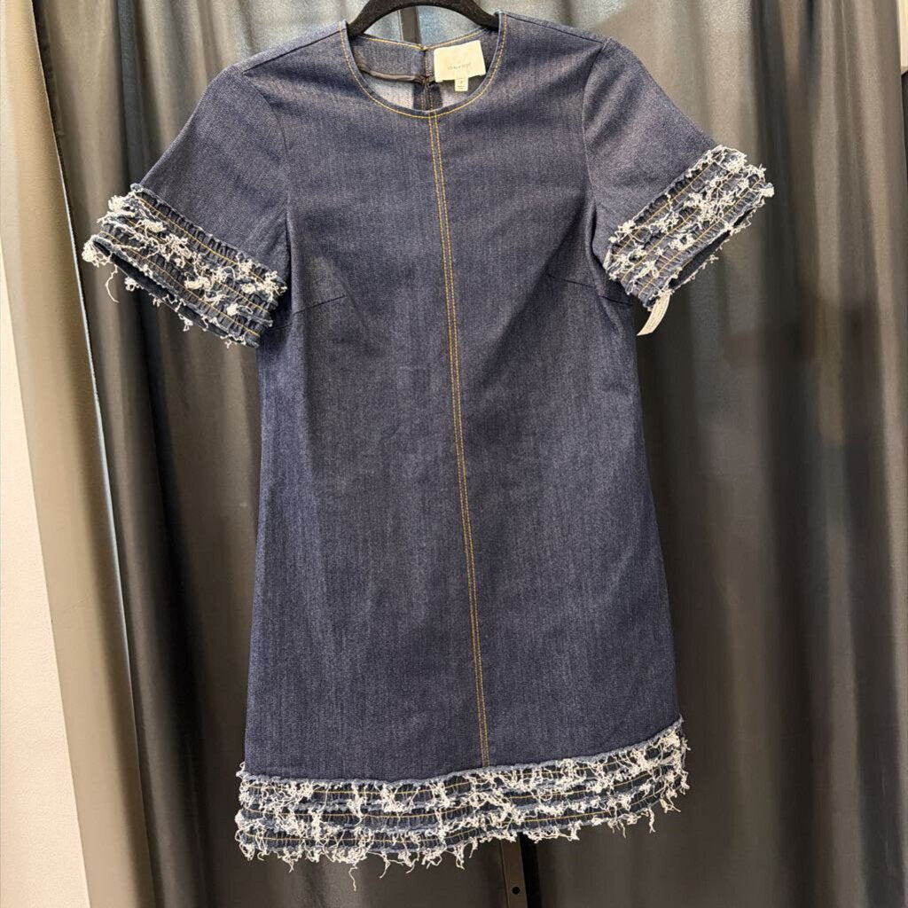 Cinq A Sept Denim SS Raw Edge DRESSES 2