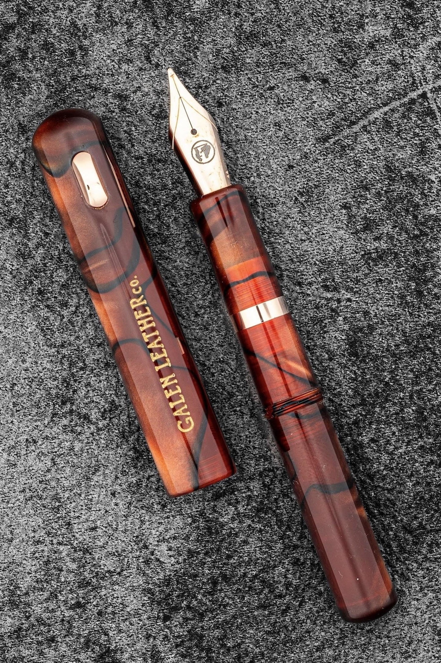 Fine Writing International & Galen Pencket Pocket Fountain Pen - Amber