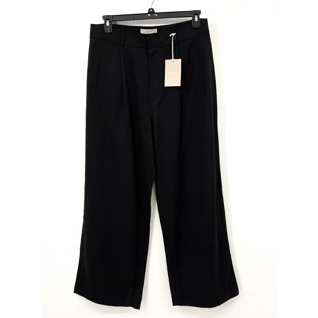 Everlane Womens The Way-High Drape Pants Size 12 30" Inseam Pleated Black NWT