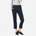 EVERLANE Women's The Italian GoWeave Crop Trouser Pants Size 10 Navy Blue NWT