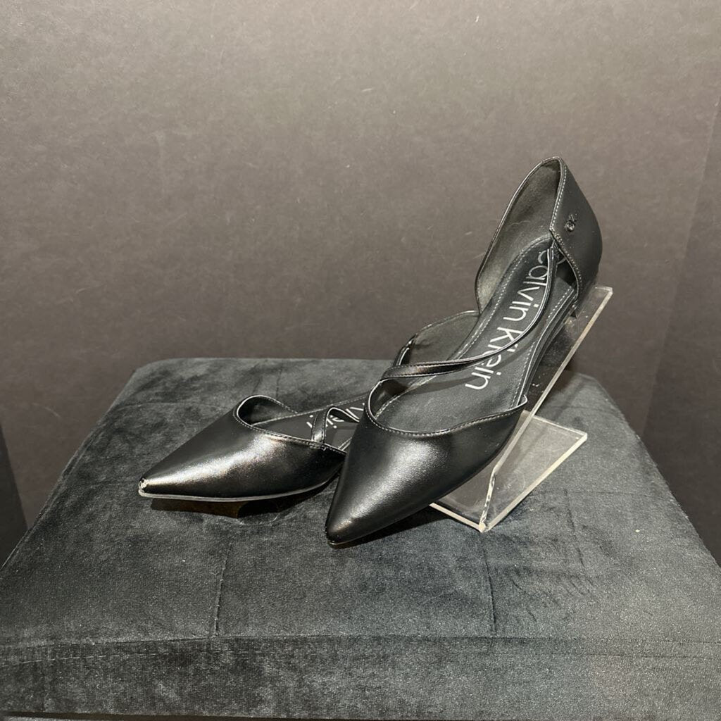 Calvin Klein Leather Flats SHOES 7