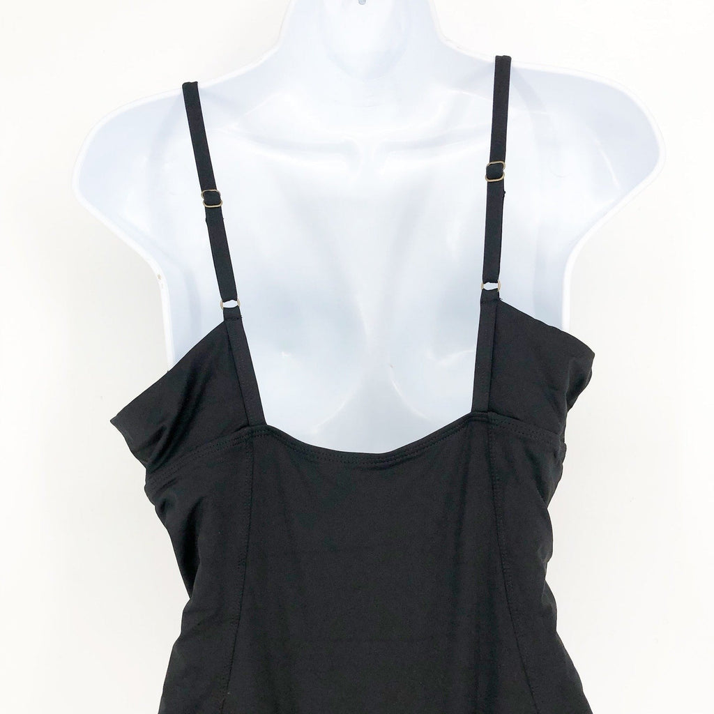 ANDIE SWIM Women's Havana One Piece Swimsuit XL US 16 Black Square Neck NWT